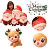 Cute Christmas Santa Claus Deer Plush Toy Doll For Kids