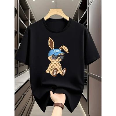 Herren T-Shirt Lässig Raphic Tee Herren Einfaches Tee, Neuer Sommerstil, Übergröße, Cool, Lässig und Modisch