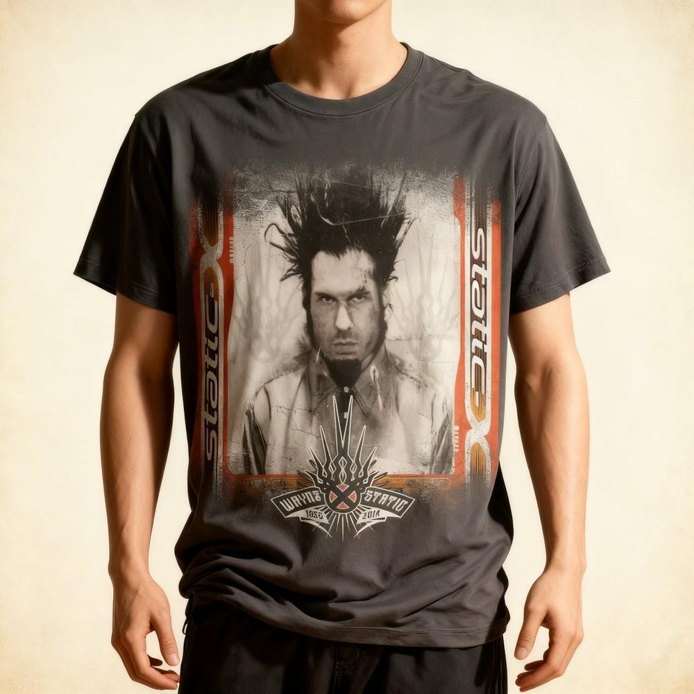 New Static X Band Cotton Black All Size Shirt For Men Unisex T-Shirt XXXL