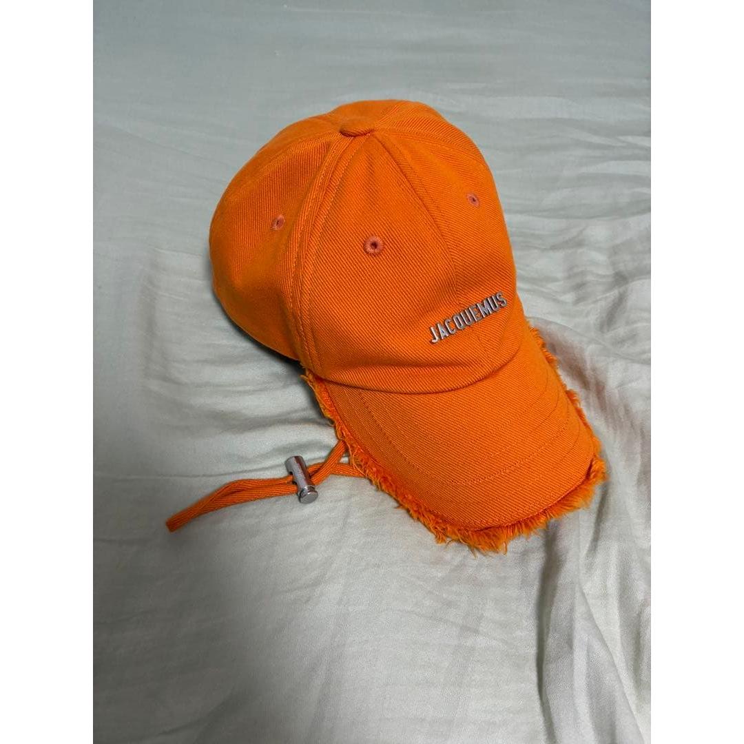 Used JACQUEMUS Fringe Cap Orange