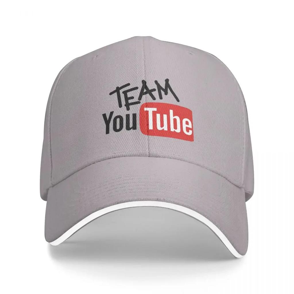 Team YouTube Cap Fashion Casual Baseball Caps Adjustable Hat Hip Hop Summer Unisex Baseball Hats Customizable Polychromatic
