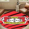 Football Club Emblem lion Round Rug for Livingroom,Bedroom, Palyroom, Chair Rug, Area rug, Circle Carpet, Large Size Fan Christmas gift