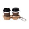 3D Printed Coffee Cup Keychain - Stress Toy for Adults and Teens