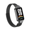 Xiaomi Smart Band 9 Active İçin Milan Kordon Metal Koruyucu Kılıf Tampon Manyetik Halka Bileklik Redmi band 3Watch İçin