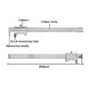 Vernier Caliper 0-7.8" Stainless Steel Parallel Marking Vernier Caliper Clear Scale Polished Marking Gauge Measuring Tool