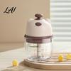 Electric Meat Mincer for Home Garlic Masher Portable Wireless Food Chopper with Stainless Steel Blades Press Cooking Rechargeable Mini Vegetable