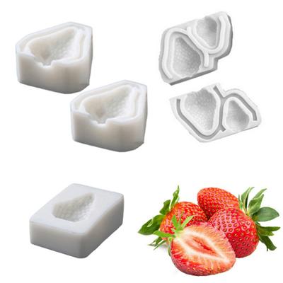 Baking Mold Strawberry Shape Food Grade Easy Release DIY Cake Decorating Tool Reusable Chocolate Candy Silicone Mould Kitchen Gadgets