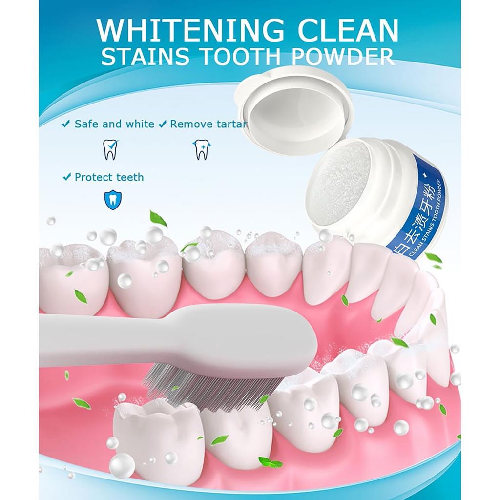 Breath Freshening Oral Cleaning Powder, Teeth Stain Removal Cleaning Powder