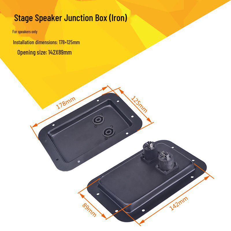 Versatile Performance Speaker Terminal Box with Microphone Audio Input