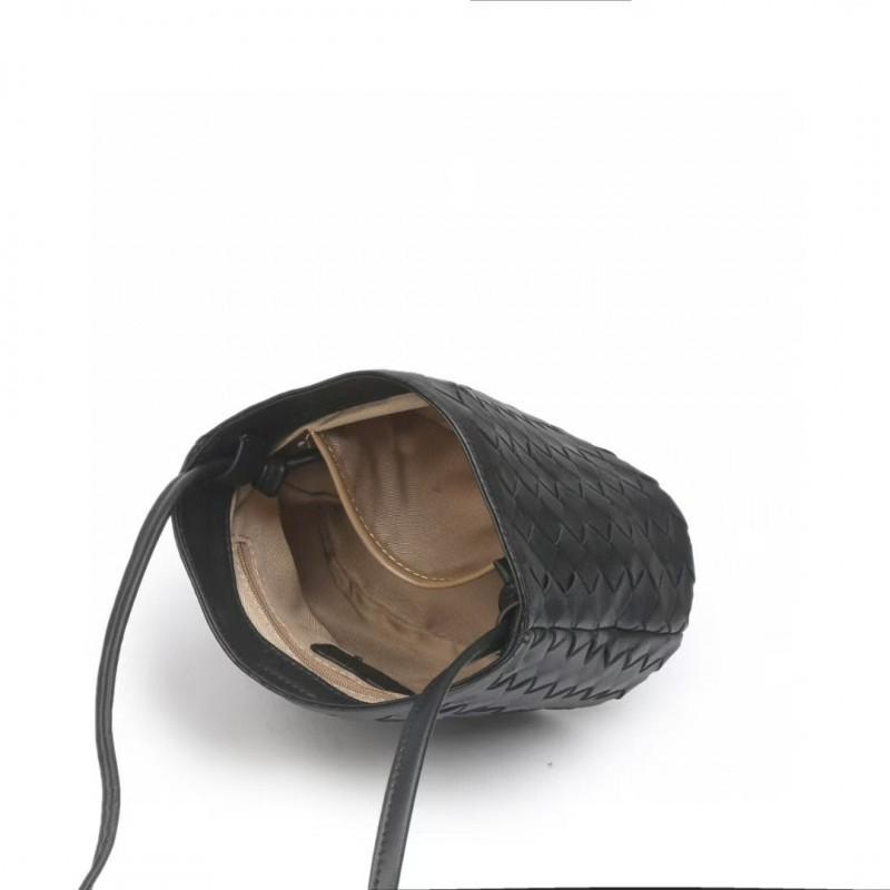 Genuine Leather Women's Bag High-quality Simple Sheepskin Bucket All-matching Fashionable Shoulder Cross-body Female