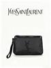 YSL Women's Makeup Bag, Women's Logo Cosmetic Storage Bag - Black Everyday Essential Organizer Bag
