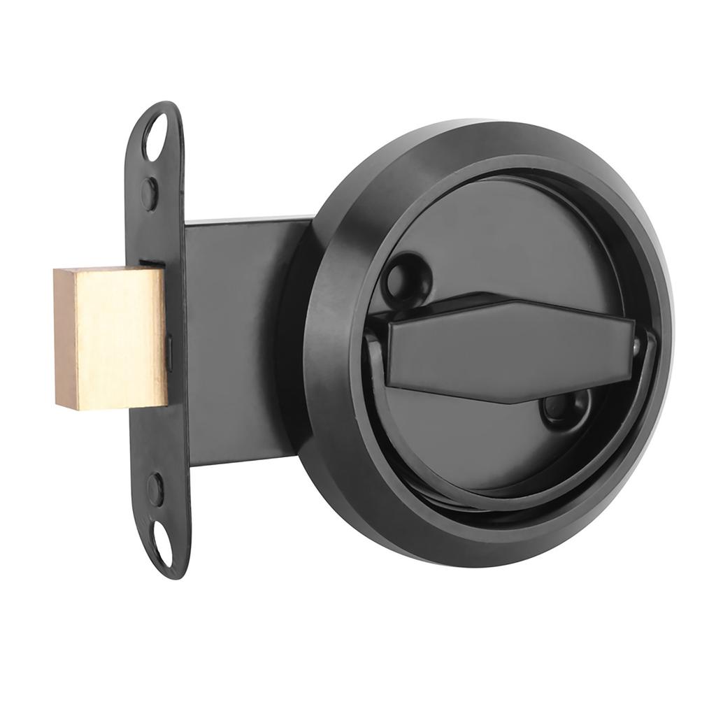 Serratura per porta in acciaio inossidabile con anello di trazione per maniglia per porta dell'armadio cassetto armadio nero