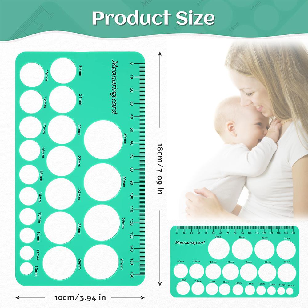 Silicone Breast Flange Ruler Smooth Flange Measurement Tool Soft Safe  Lightweight Perfect Gift Feeding Accessory