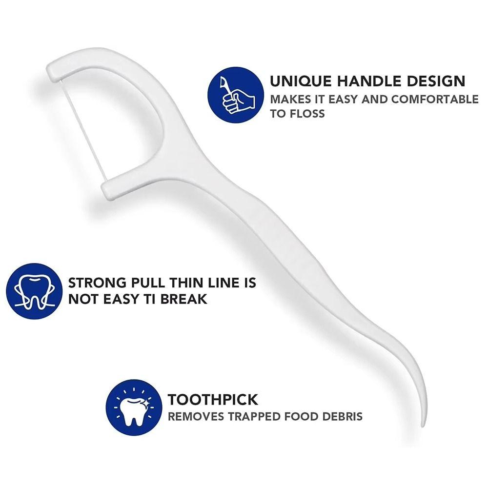 1000 Piezas Limpieza Dental Hilo Dental Palillos Hilo Dental Palillo Ultra Fino Palillo Dental Hilo Dental Palillo Higiene Diaria