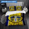 3PCS Leeds Crest Design Printed Soft Bedding Set,Including 1pc Duvet Cover And 2pcs Pillowcases Perfect for Bedroom, Dormitory, Fan gift