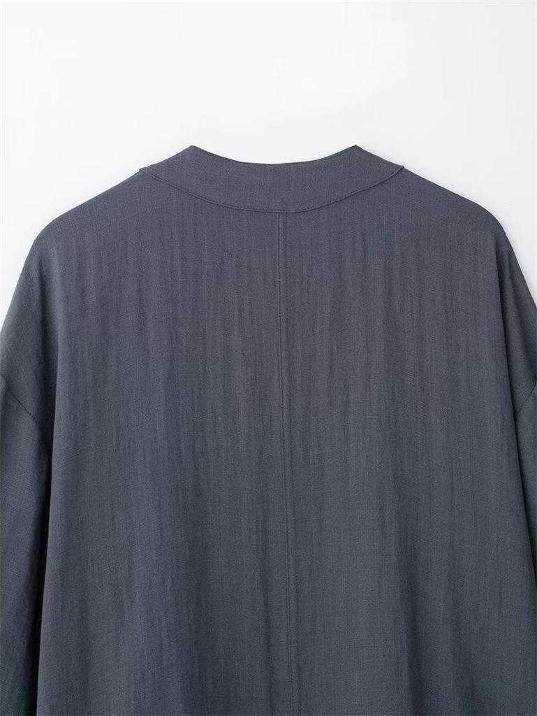 TAOP&ZA Frühling/Sommer Damen Kimono Jacke mit Bindegürtel & Hose mit geradem Bein