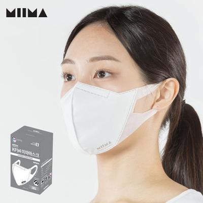 Miima Health Mask Small 30-Pack (KF94) White/Black (Choose 1)