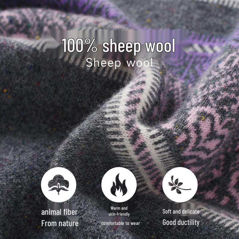 Zhaojun Autumn/Winter Fair Isle Wool Sweater