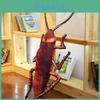 Brown Cockroach Shaped Plush Pillow Realistic Prank Toy With Pp Cotton Filling