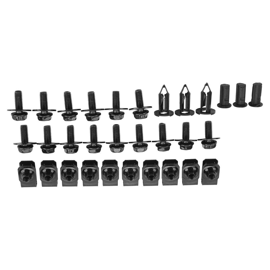 28Pcs Engine Fender Splash Guard Shield Kit Impact Resistant Engine Chassis Splash Guard Clips Kit Replacement for