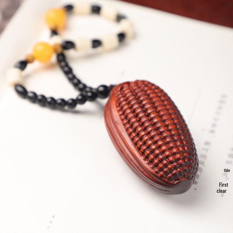 Rosenholz Pixiu Reichtumsanhänger - Nashornhorn-Design