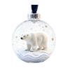 Wildlife Wonders Faux Crystal Ball Ornaments 3D Animal Decor with Fox Squirrel Deer Shatterproof Plastic Christmas Tree Decoration