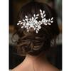 Catery Crystal Bride Wedding Hair Comb Silver Side Combs Bridal Hair Piece Clips Headpiece Hair Accessories for Women and Girls