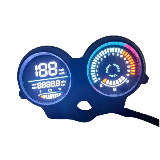 For Honda Fan125 CG125 TITAN 125 2005-2013 Panel Digital LED Odometer Speedometer Meter Dashboad Tachometer