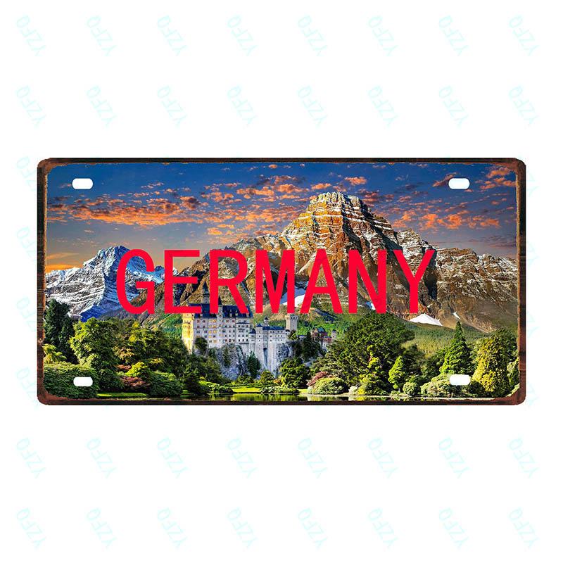 30X15cm City County Sign Plaque Metal Vintage Travel Souvenir Wall Home Cafe Shop Restaurant Decoration  Poster Cuadros DC-0085B
