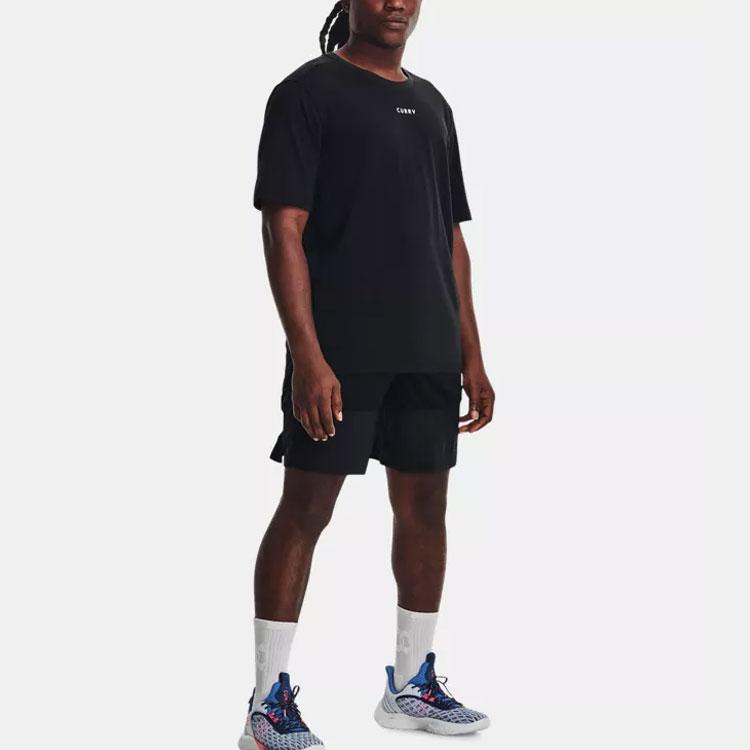 Under Armour Curry Series SS22 Incubate Breathable Casual Sports Short Sleeve T-Shirt Men Tops Black 1370255-001