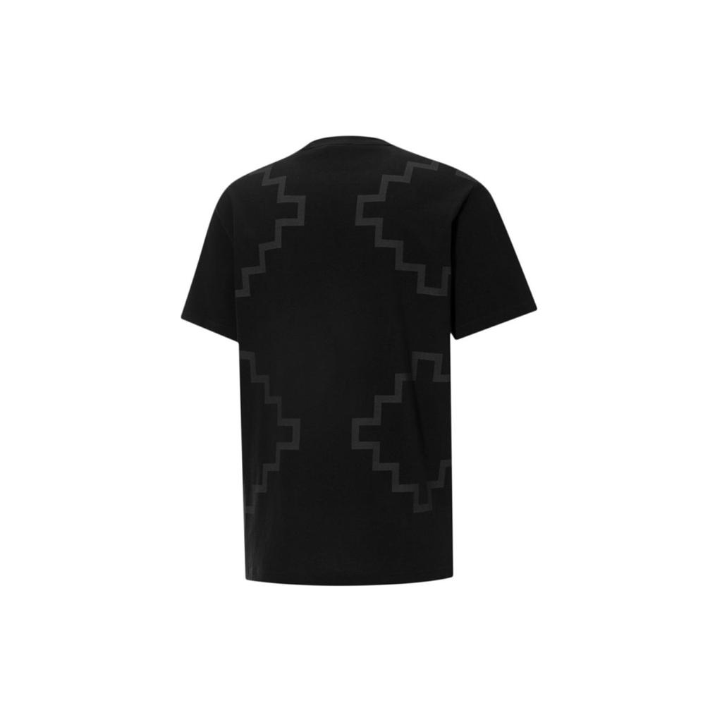 Puma X PRONOUNCE Elevated T-skjorte med geometrisk mønster Herre Topper Svart 532145-01