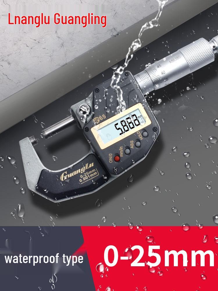 Guanglu Digital High-Precision Waterproof Micrometer with Display