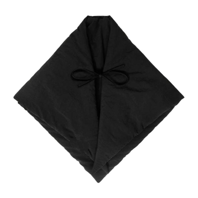 

Winter Shawl Wrap Warm Waterproof Padded Shoulder Wrap Triangular Capes For Women Men Unisex Outdoor Travel Daily Outfit чорний