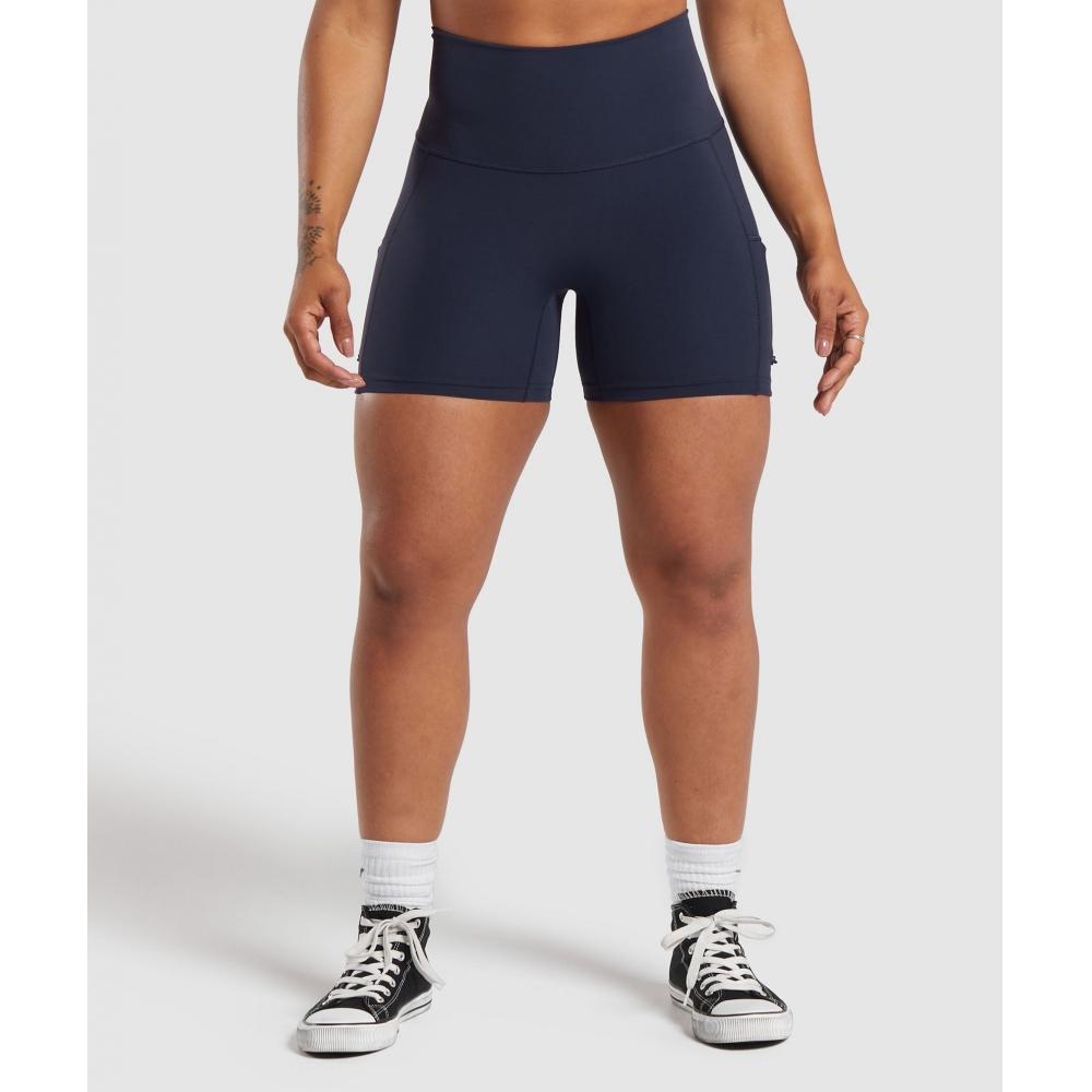 

Gymshark Legacy Logo Tight Shorts Heavy Blue B7a4g Uctn XXS