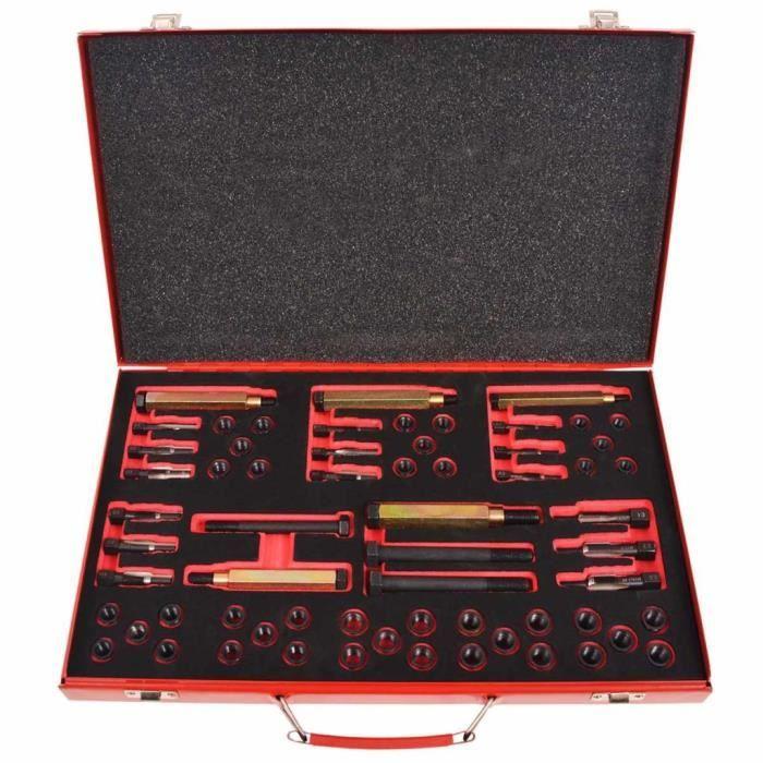 VidaXL Kit réparation filetage bougie préchauffage 63pcs M8 M9 M10 M12