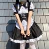 New Black And White Lolita Gothic Maid Uniform Halloween Lolita Women's Dress