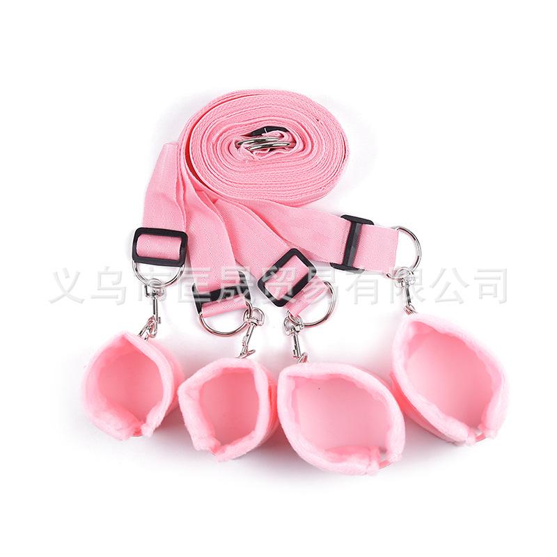 Intimate Plush Bed Restraint Straps for Couples