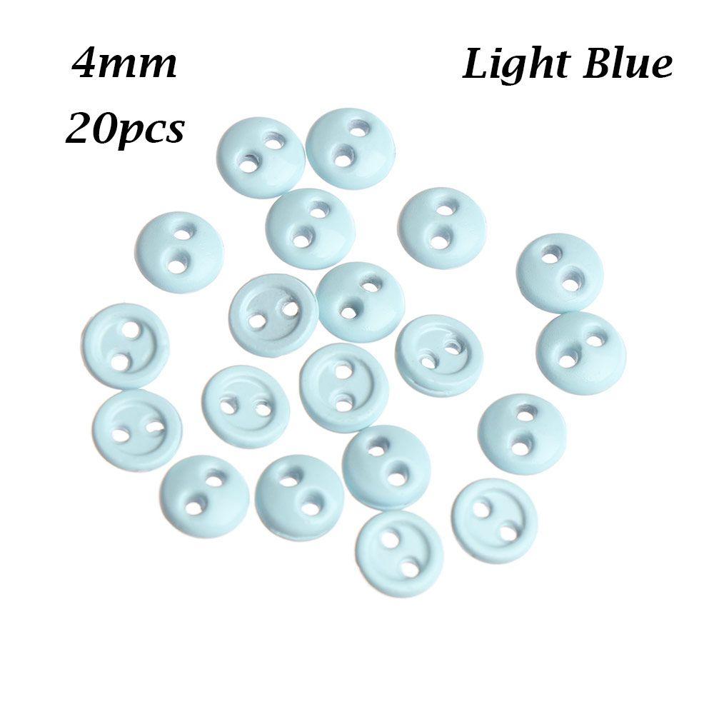 Newest Multi-color Two Holes Metal Button Mini Doll Buttons DIY Sewing Accessories Round Buckle