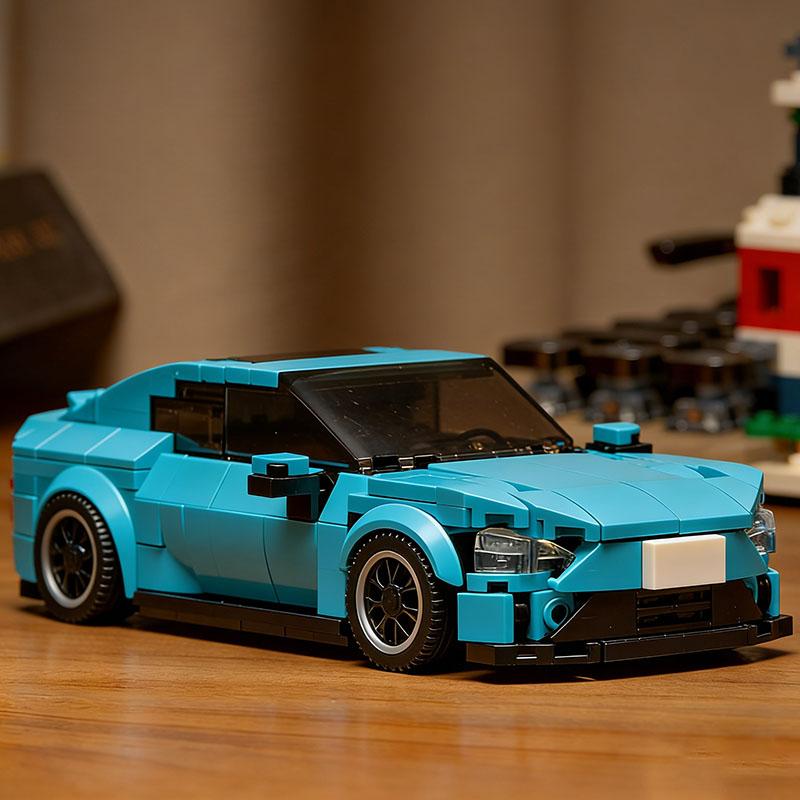 Brand new High-Quality Blue High-Quality Sports High-Quality Car High-Quality Building High-Quality Block Collection kit High-Quality Moc