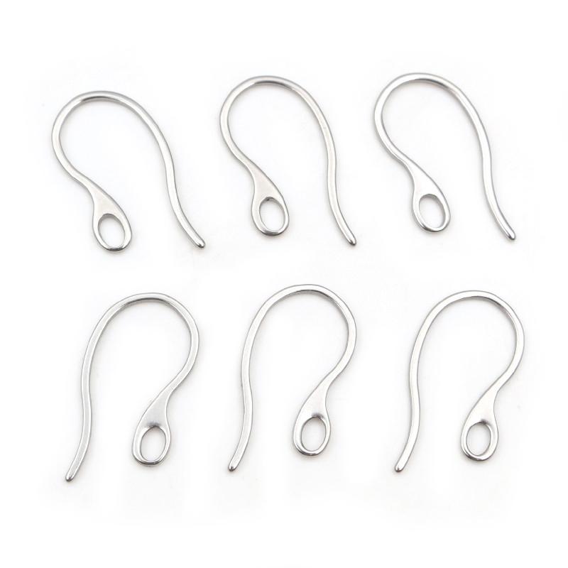 20pcs 22x11mm 316 Stainless Steel Gold Rose Gold Color Plated DIY Earring Hooks Wire Settings Jewelry Making Findings Supplies