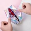 Women Jelly laser Print Cosmetic Bag Toiletries Organize Travel Storage Case  6419