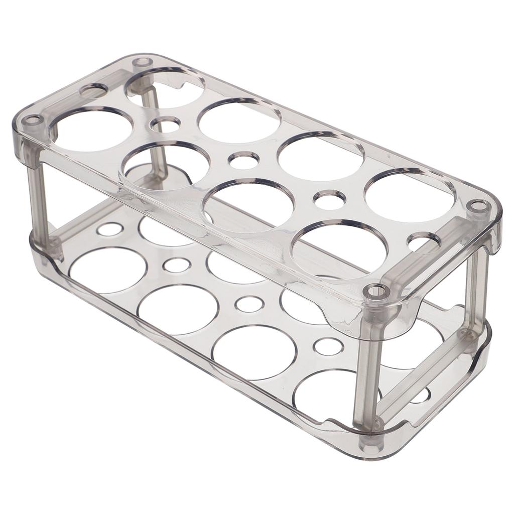 Plastic Egg Storage Container Reusable Refrigerator Egg Tray Organizer Secure Fit for Standard Chicken Eggs Prevents Collision
