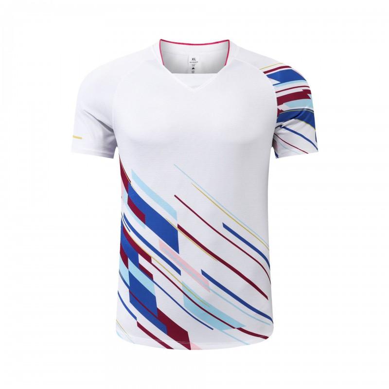 Quick Dry Short Sleeve Sports Shirts Badminton Table Tennis Training Match Unisex Adult Youth