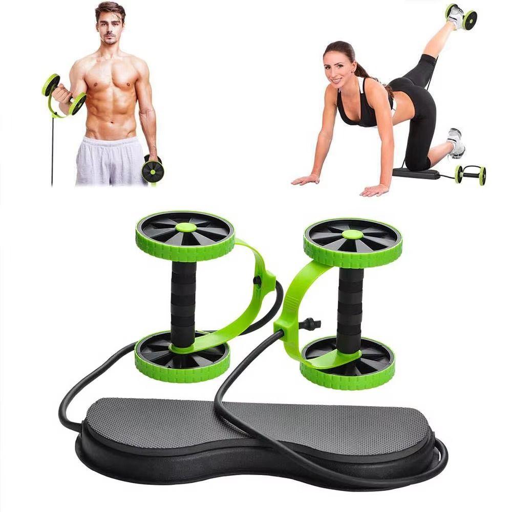 Knee Mat Abdominal Muscle Trainer Resistance Bands Abdominal Wheel Ab Roller  Gym Equipment
