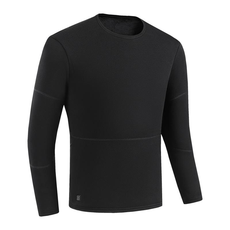 Unisex USB-Charged Heated Thermal Underwear Set with Constant Temperature Control and Plush Lining