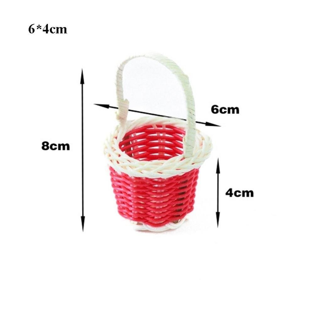 New Beautiful Handmade Flower Storage Basket Hand-Woven Round Shape Wicker Flower Basket Storage Baskets For Plant Home Wedding