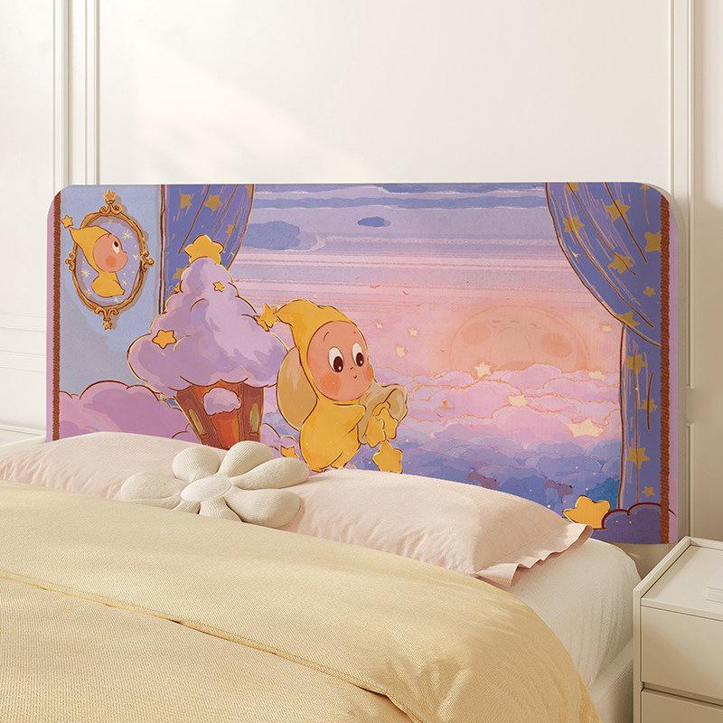 Children's Cartoon All-Season Elastic Headboard Cover