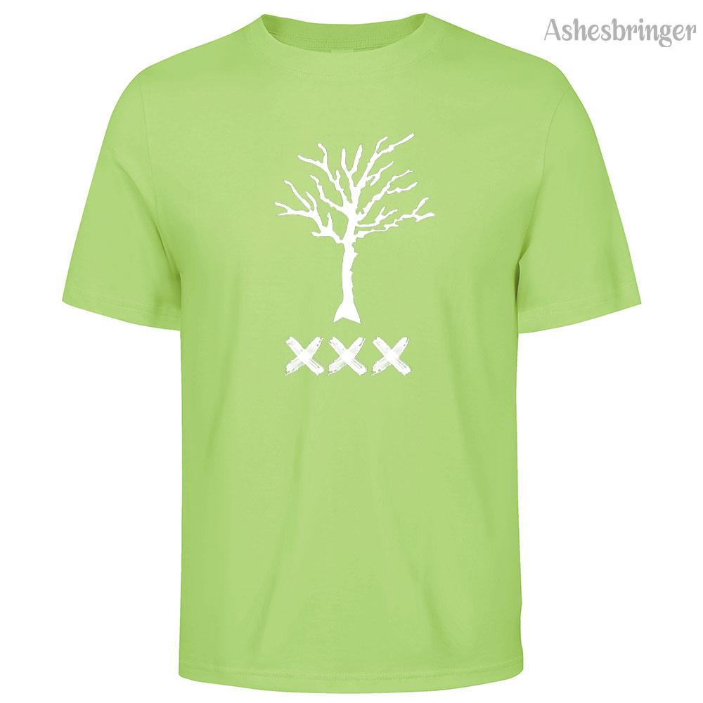 Camiseta de Algodão Masculina XXXTENTACTION Gola Redonda Casual Estilo de Rua Moda Tops Respiráveis para Homens e Mulheres