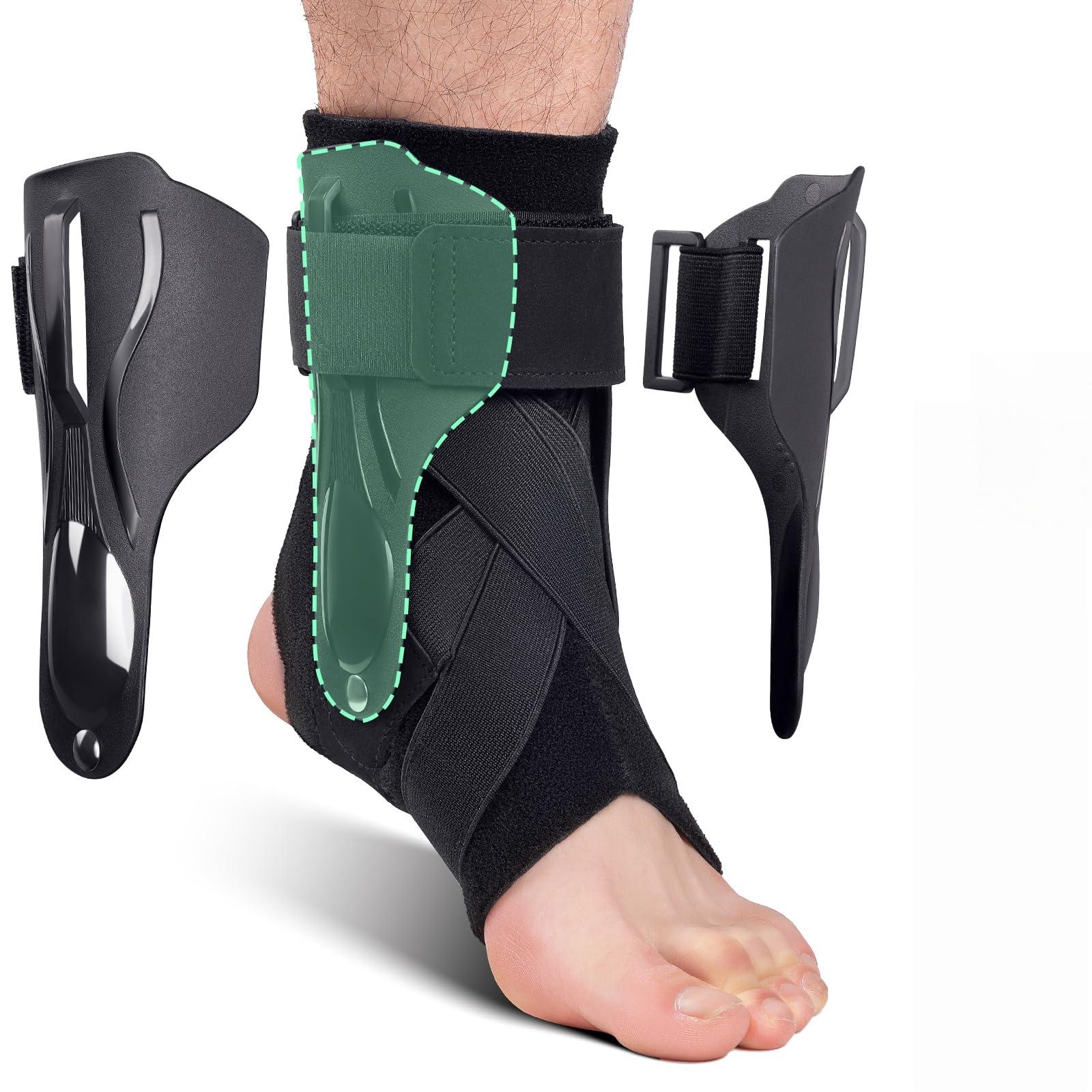 

Ankle Support Brace With X-Shaped Cross-Fixing Compression Sleeve Lace Up Ankle Support Ankle Wrap Suitable For Running, Sports XL