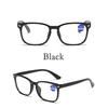 Anti Blue Light Black Square Frame Reading Glasses for Men and Women +100 To +400